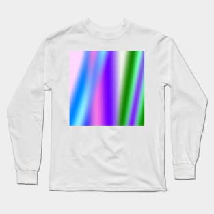 BLUE GREEN WHITE ABSTRACT TEXTURE PATTERN Long Sleeve T-Shirt